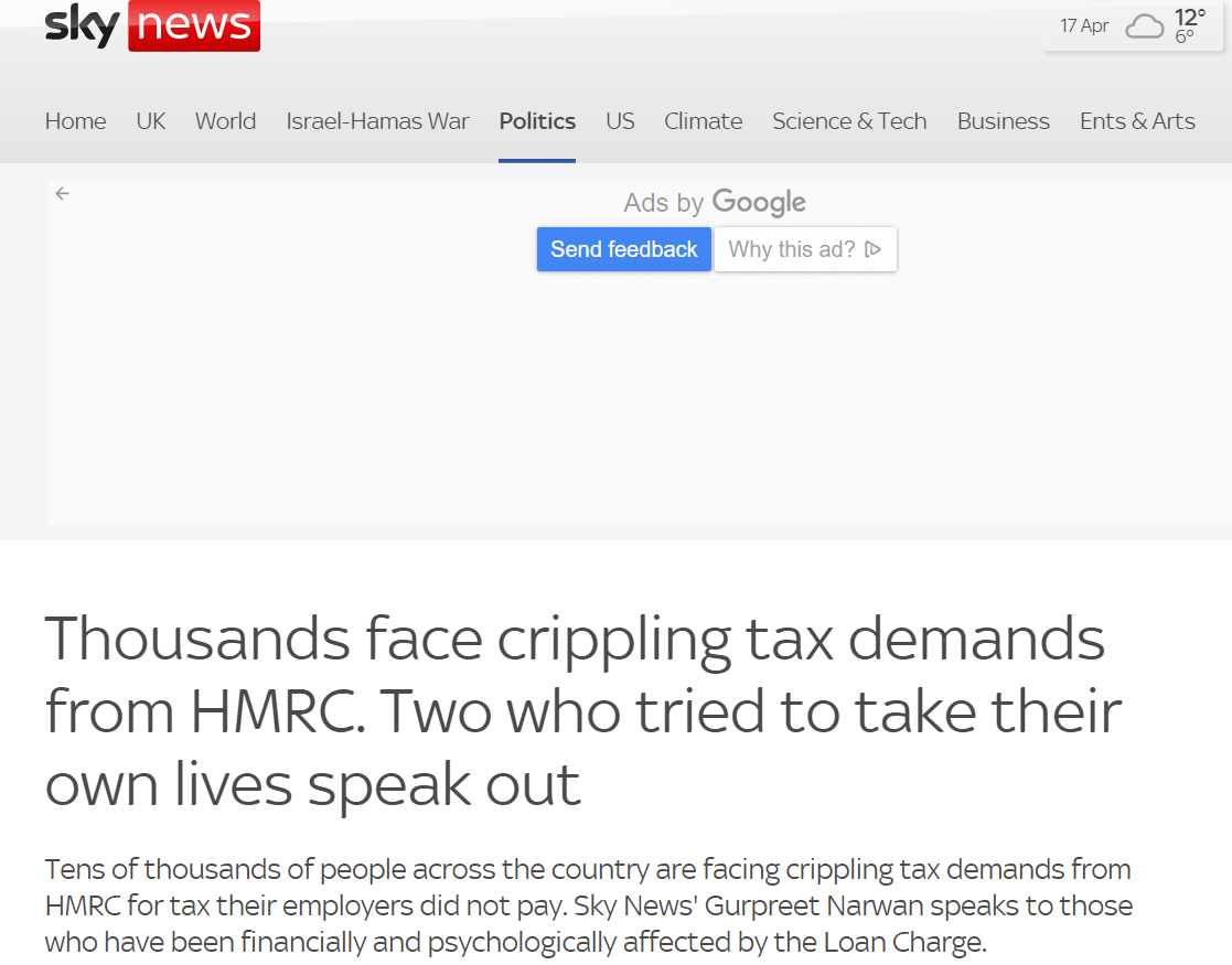 Thousands face crippling tax demands from HMRC. Two who tried to take their own lives speak out…